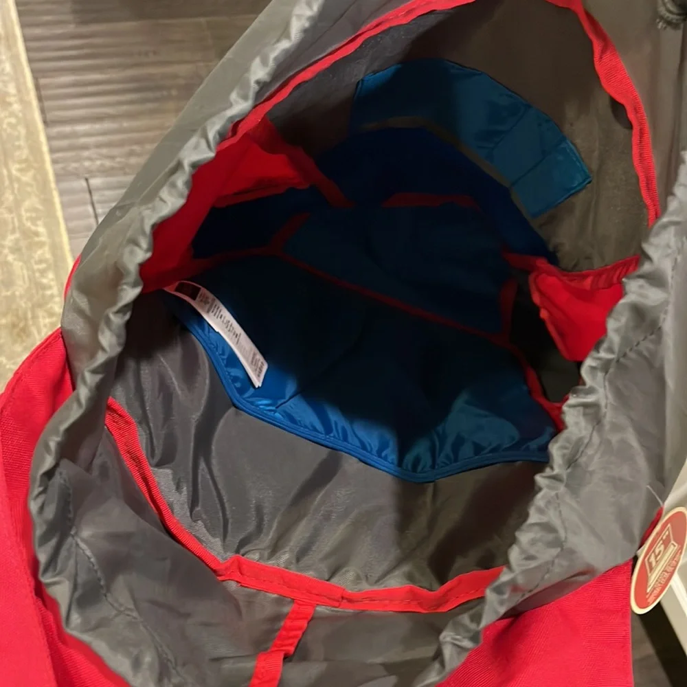 Jansport Pike Backpack bool bag new slalom red myko 1465 cubic inches 15” laptop